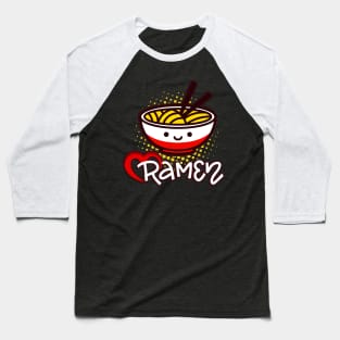 Ramen Kawaii Japan Soup Cute Food Baseball T-Shirt
